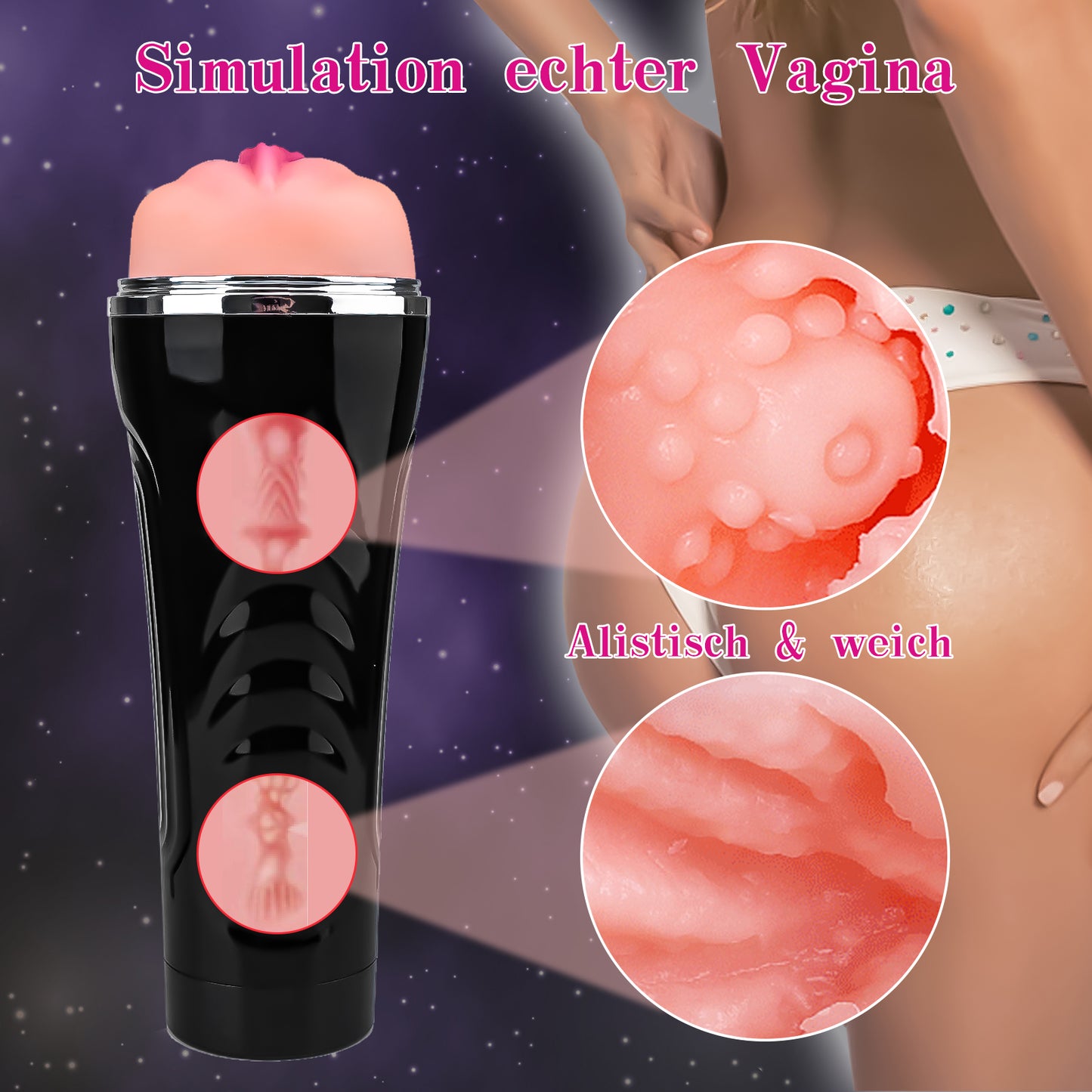 Vibrating Masturbators BAM-202
