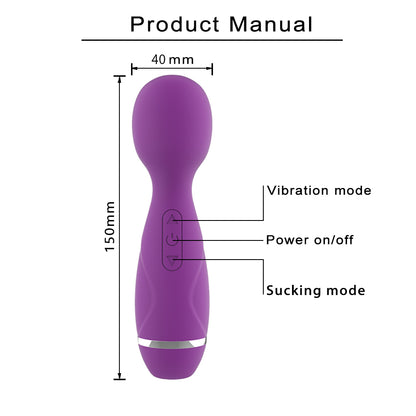 Sucking Vibrating Wand BAV-305